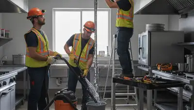 Emergency plumber repairing burst pipe in Miami, FL for fast home water damage response