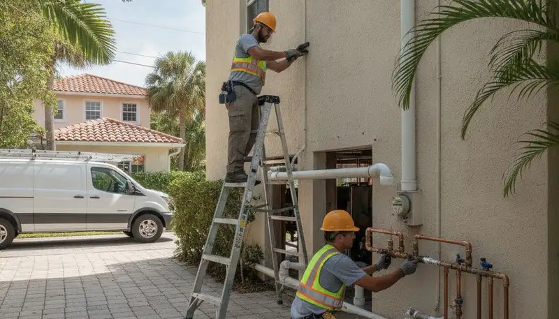 Emergency plumbing repair service in Miami, FL for residential and commercial leaks, clogs, and pipe issues