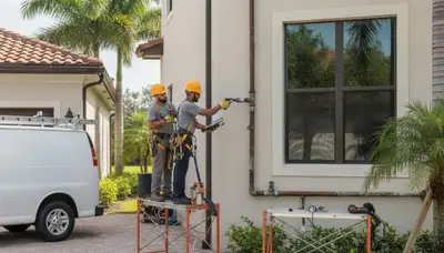 Miami, FL plumbing repair technician handling emergency service for a local home plumbing issue