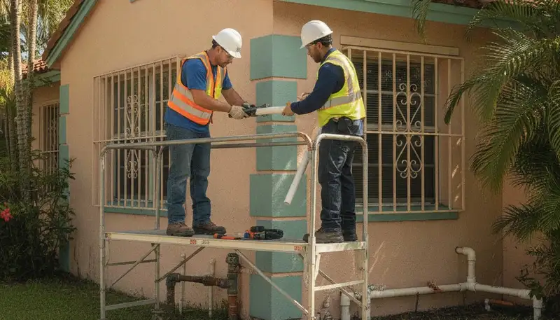 Professional plumber providing emergency plumbing repair service in Miami, FL