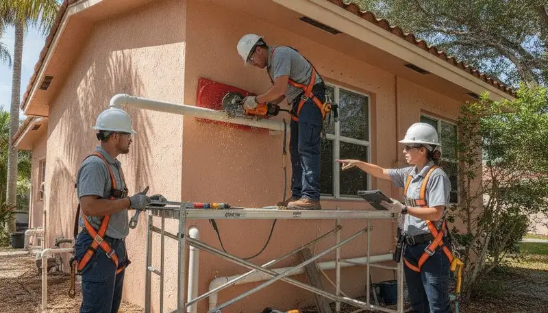 Miami, FL plumbing repair technician providing emergency leak and pipe repair service
