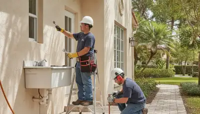 Miami, FL plumbing repair technician responding to an emergency service call