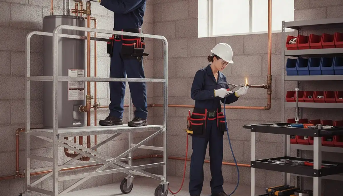 Miami FL plumber repairing a home pipe for emergency plumbing service