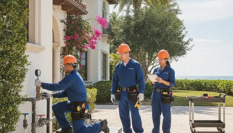 Miami FL emergency plumbing repair service truck for fast residential and commercial response