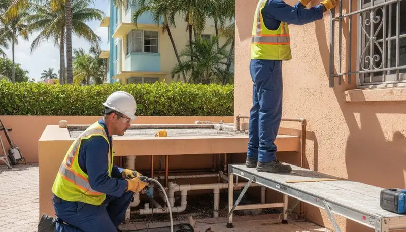 Miami, FL emergency plumbing repair service truck for residential and commercial calls