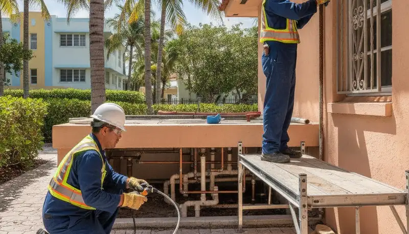 Emergency plumbing repair service in Miami, FL for residential and commercial plumbing issues