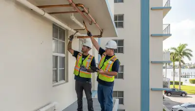 Plumber repairing pipe leak in Miami, FL for emergency plumbing service