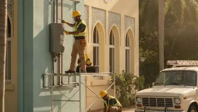 Miami, FL plumber repairing a leak for emergency plumbing service
