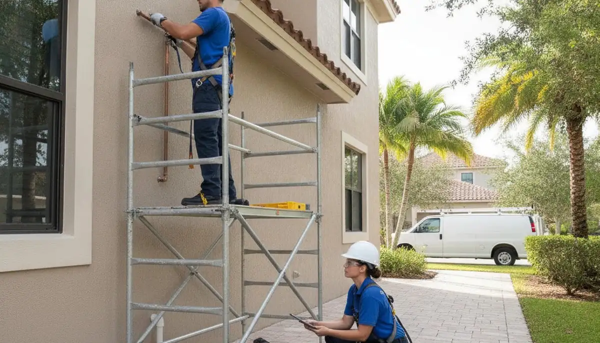 Miami, FL plumbing repair technician providing emergency pipe leak service