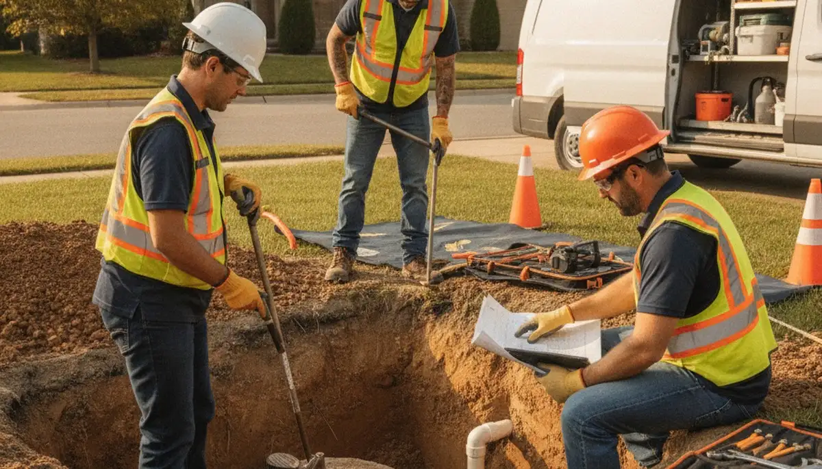Miami, FL plumber repairing septic system for emergency residential service