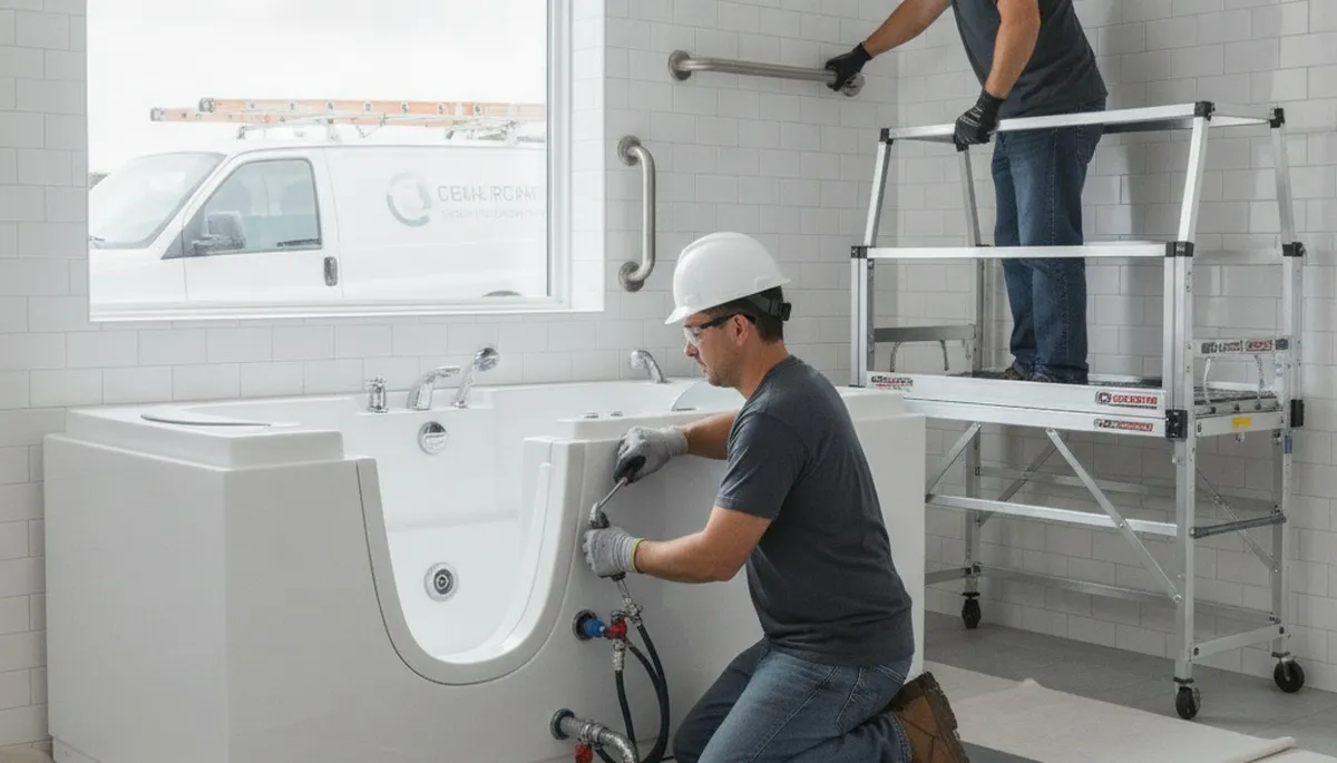 Walk-in tub installation for Miami, FL homes by on-call plumbing repair experts