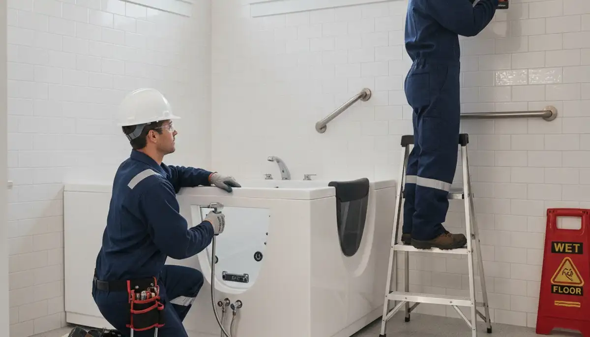 Miami, FL plumber installs walk-in tub for safe, accessible bathroom upgrades